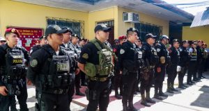 GOBERNADOR SOCIALIZA CON POLICÍAS DE LA UNIDAD DE EMERGENCIA 105