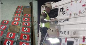 Incautan 50 «ladrillos» de cocaína marcados con esvásticas en el puerto de Paita