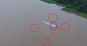 AIDECOBAP LANZÓ BOMBAS MOLOTOV A BARCAZA DE PETROTAL