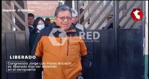 Puno: Congresista Jorge Luis Flores Ancachi quedó en libertad