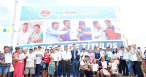 GOBIERNO REGIONAL DE LORETO ENTREGA TÍTULOS A MÁS DE UN CENTENAR DE FAMILIAS EN EL DISTRITO DE MAZÁN