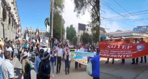 #19Julio: Se inicia las marchas en regiones e intentan quemar Prefectura de Huancavelica