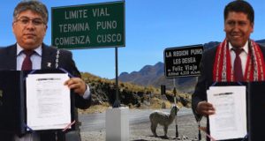 Tras 10 años de trabajo Cusco y Puno firmaron acta de demarcación territorial