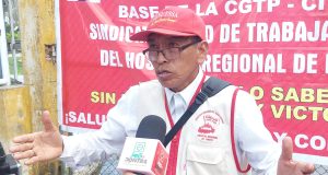 TRABAJADORES DE HOSPITAL REGIONAL EN PARO POR INCUMPLIMIENTO DE ACUERDOS