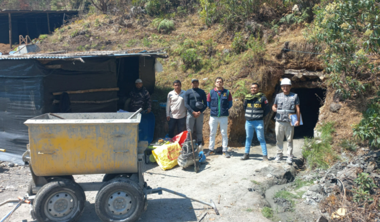 San Martín: Intervienen equipos de minería ilegal en el distrito de Shunte