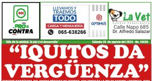 Portada hoy sábado 26