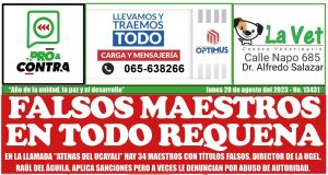 Portada hoy lunes 28