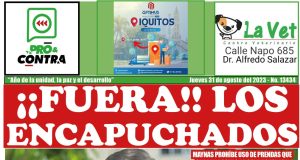 Portada de hoy jueves 31