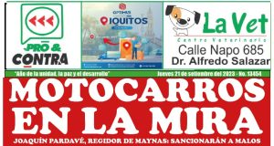 Portada de hoy jueves 21