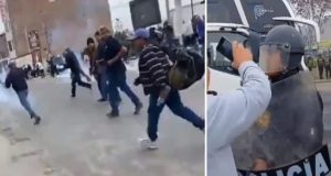 Policía reprime movilización de pescadores artesanales que exigen mesa de diálogo con Repsol