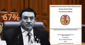 UNSAAC responsabiliza a asesor y jurado por plagio en tesis doctoral de Alejandro Soto
