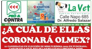 PORTADA DEL JUEVES 16 DE NOVIEMBRE DEL 2023