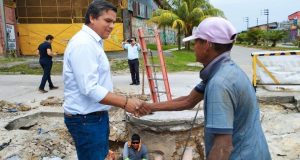 ALCALDE OLMEX SUPERVISA REPARACIÓN DE PISTAS PRIORIZANDO LA SEGURIDAD VIAL DEL DISTRITO DE PUNCHANA