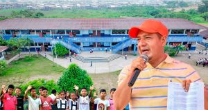 GOBERNADOR DR. RENÉ CHÁVEZ ENTREGA RESOLUCIÓN DE INICIO DE OBRA DEL COLEGIO PETRONILA PEREA DE PUNCHANA