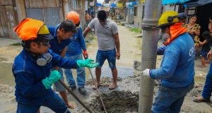 Gorel- Opipp, con hidrojets realiza limpieza de buzones y alcantarillas en Iquitos.