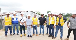 Gobernador René Chávez verificó avance de obra en la prolongación Navarro Cauper o Avenida Los Agustinos