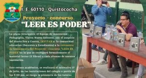 «LEER ES PODER» EN QUISTOCOCHA