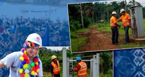 CON UNA INVERSIÓN DE MÁS DE 16 MILLONES, GOBERNADOR DR. RENÉ CHÁVEZ COLOCÓ EL PRIMER POSTE DE ELECTRIFICACIÓN RURAL EN 28 COMUNIDADES EN ALTO AMAZONAS