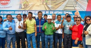 RENÉ CHÁVEZ COLOCA 1° PIEDRA EN OBRA VIAL PARA SEIS AA. HH. DEL TERMINAL CON UNA INVERSIÓN DE MÁS DE 42 MILLONES DE SOLES