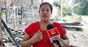 “LOGRÉ SALVAR A MI HIJO DEL INCENDIO”