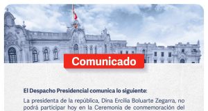 DINA NO IRÁ A CELEBRACION DE BATALLA DE JUNIN DINA NO IRÁ A CELEBRACION DE BATALLA DE JUNIN