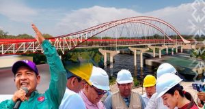 GOREL SUPERVISA AVANCES EN LA CONSTRUCCIÓN DEL PUENTE RIOJA EN NAUTA