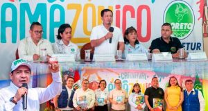 EL GOBERNADOR RENÉ CHÁVEZ LIDERA PRESENTACIÓN DEL CARNAVAL AMAZÓNICO LORETO 2025
