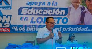 Jhon Rivas y Evelyn Cardenas de Renovación Popular, comprometidos con la Educación en Alto Amazonas-Yurimaguas
