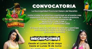 ¡ATENCIÓN, SEÑORITAS DEL DATEM DEL MARAÑÓN!