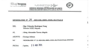 UGEL MAYNAS REESTRUCTURA COMISIÓN DISCIPLINARIA