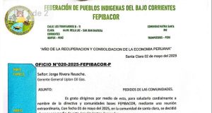 COMUNIDADES DE LOTE 8 PONEN CONDICIONES A UPLAND OIL GAS