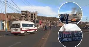Protestas en Puno bloquean vías exigen derogatoria leyes y gaseoducto