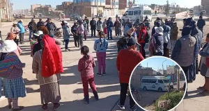 Juliaca: vecinos bloquean salida Lampa por maltratos de línea 35 Correcaminos