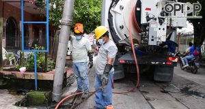Gorel- Opipp con hidrojet realizó limpieza de alcantarillas en las calles Loreto y Pucallpa