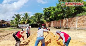 #buenagestion || La Municipalidad Distrital de Punchana, realizó una gran minga comunitaria en la calle 4 de agosto del Asentamiento Humano Delicia Manzur, en articulación con nuestros vecinos y el equipo de la Gerencia de Servicios Municipales.