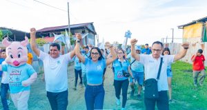 Candidatos al Senado a Diputado muestran agenda legislativa en zonas populares de la provincia Loreto Nauta