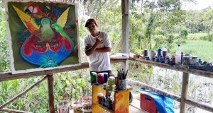 AARÓN CAINAMARI Y SU ARTE AMAZÓNICO EN IQUITOS