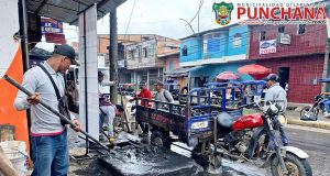 #buenagestion || ✅ La Municipalidad Distrital de Punchana, a través de la Gerencia de Servicios Municipales, viene ejecutando trabajos de reparación de la alcantarilla de aguas pluviales ubicada en la calle Los Rosales, sector de Masusa, la cual fue afectada recientemente por un hundimiento del terreno.