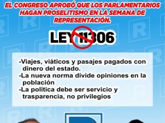 CAMPAÑA POLÍTICA DE LOS CONGRESISTAS  DE LA REPUBLICA, ES SEMANA DE REPRESENTACIÓN Y GRITO DE REELECCIÓN