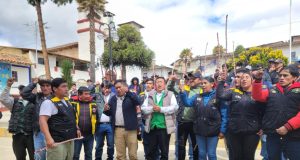 La Libertad: Alcalde de Pataz encabeza marcha contra Dina Boluarte por incumplimiento de obras