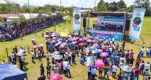 GOREL INICIA OBRA DE INTERCONEXIÓN PEATONAL EN URARINAS CON COLOCACIÓN DE LA PRIMERA PIEDRA