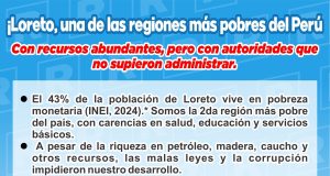 ¡¡¡LORETO REGIÓN SUMIDA, COMO UNA DE LAS MÁS POBRE DEL PERÚ!!!