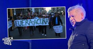 Colectivo de ciudadanos rechaza a César Acuña en Huancayo: “es lo mismo que Dina Boluarte”, le gritan