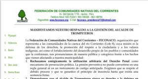 DENUNCIAN PERSECUCIÓN CONTRA ALCALDE DE TROMPETEROS