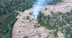 Destruyen maquinaria pesada y dragas usadas para minería ilegal en el Área de Conservación Privada Panguana