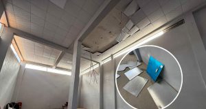 Colapsa techo del auditorio de la Federación Folklórica de Puno recientemente entregado