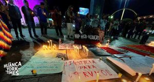 Vigilia en Huancayo exige justicia para Trvko, el artista urbano muerto en la protesta en Lima