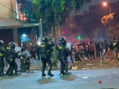 ADEMÁS DE UN FALLECIDO MARCHA DEJÓ POLICÍAS Y MANIFESTANTES HERIDOS