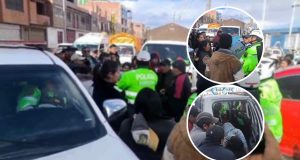 Juliaca: Pobladores retienen a policías tras accidente que dejó herido a menor