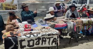 Mujeres artesanas de Cojata elaboran sombreros de fibra de alpaca para el mercado internacional
